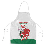 Personalised Wales Cardiff Capital Apron Welsh Dragon Glamorgan Flag Style - Wonder Print Shop