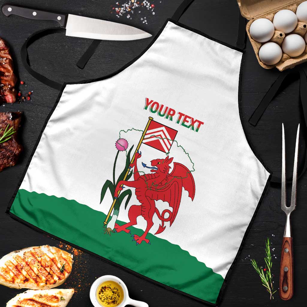 Personalised Wales Cardiff Capital Apron Welsh Dragon Glamorgan Flag Style - Wonder Print Shop
