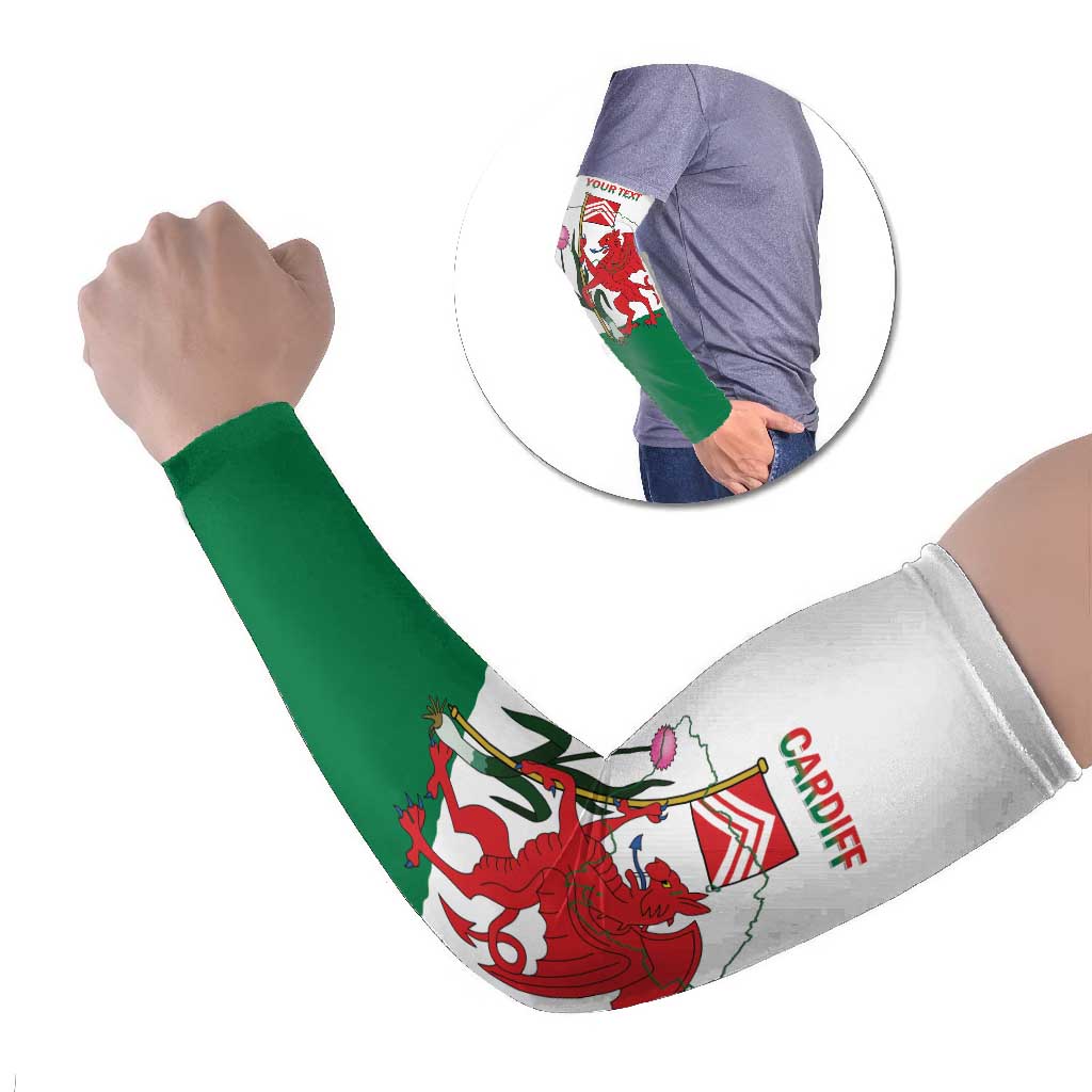 Personalised Wales Cardiff Capital Arm Sleeves Welsh Dragon Glamorgan Flag Style - Wonder Print Shop