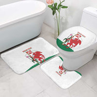 Personalised Wales Cardiff Capital Bathroom Set Welsh Dragon Glamorgan Flag Style - Wonder Print Shop