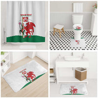 Personalised Wales Cardiff Capital Bathroom Set Welsh Dragon Glamorgan Flag Style - Wonder Print Shop