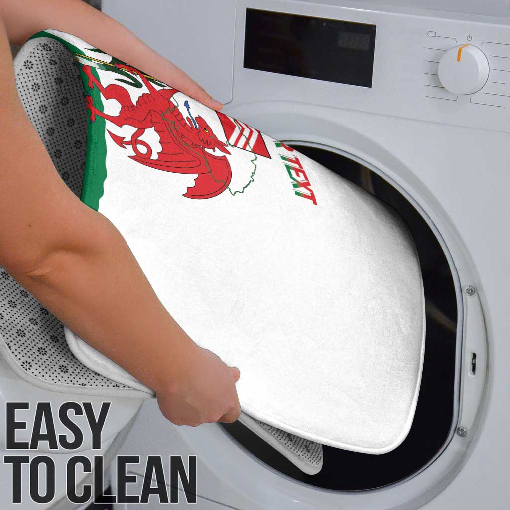 Personalised Wales Cardiff Capital Bathroom Set Welsh Dragon Glamorgan Flag Style - Wonder Print Shop