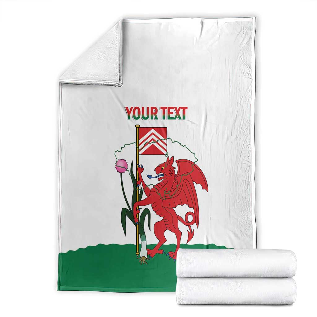 Personalised Wales Cardiff Capital Blanket Welsh Dragon Glamorgan Flag Style - Wonder Print Shop