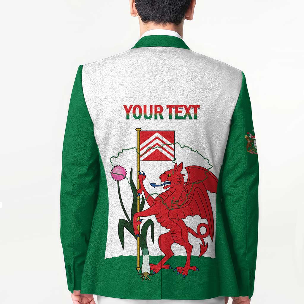 Personalised Wales Cardiff Capital Blazer Welsh Dragon Glamorgan Flag Style - Wonder Print Shop