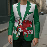 Personalised Wales Cardiff Capital Blazer Welsh Dragon Glamorgan Flag Style - Wonder Print Shop