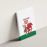 Personalised Wales Cardiff Capital Canvas Wall Art Welsh Dragon Glamorgan Flag Style - Wonder Print Shop