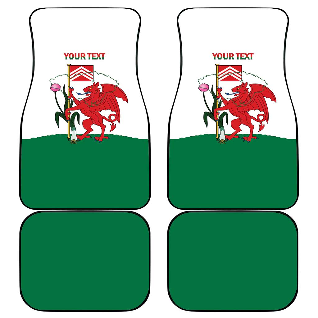 Personalised Wales Cardiff Capital Car Mats Welsh Dragon Glamorgan Flag Style - Wonder Print Shop