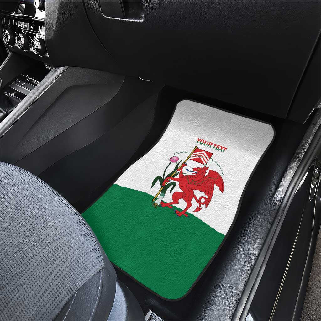 Personalised Wales Cardiff Capital Car Mats Welsh Dragon Glamorgan Flag Style - Wonder Print Shop