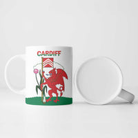Personalised Wales Cardiff Capital Ceramic Mug Welsh Dragon Glamorgan Flag Style - Wonder Print Shop