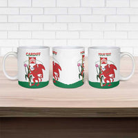 Personalised Wales Cardiff Capital Ceramic Mug Welsh Dragon Glamorgan Flag Style - Wonder Print Shop