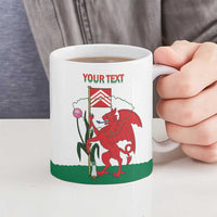 Personalised Wales Cardiff Capital Ceramic Mug Welsh Dragon Glamorgan Flag Style - Wonder Print Shop