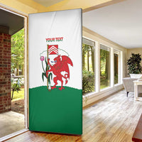 Personalised Wales Cardiff Capital Door Cover Welsh Dragon Glamorgan Flag Style - Wonder Print Shop
