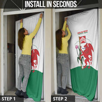 Personalised Wales Cardiff Capital Door Cover Welsh Dragon Glamorgan Flag Style - Wonder Print Shop