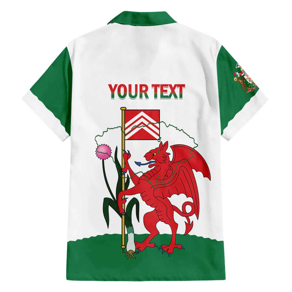 Personalised Wales Cardiff Capital Family Matching Mermaid Dress and Hawaiian Shirt Welsh Dragon Glamorgan Flag Style - Wonder Print Shop