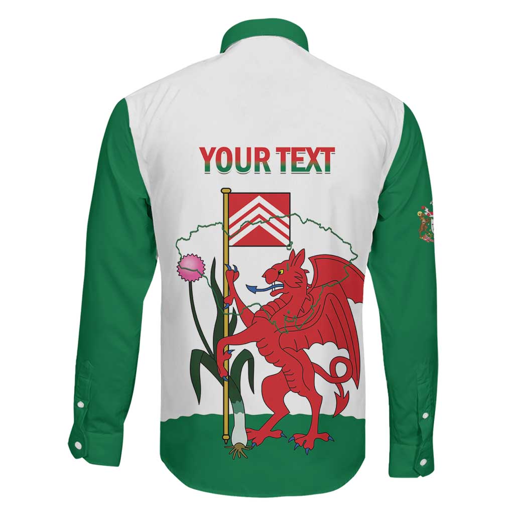Personalised Wales Cardiff Capital Family Matching Off Shoulder Maxi Dress and Hawaiian Shirt Welsh Dragon Glamorgan Flag Style - Wonder Print Shop