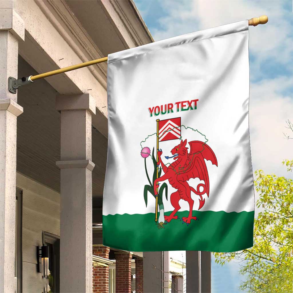 Personalised Wales Cardiff Capital Garden Flag Welsh Dragon Glamorgan Flag Style - Wonder Print Shop