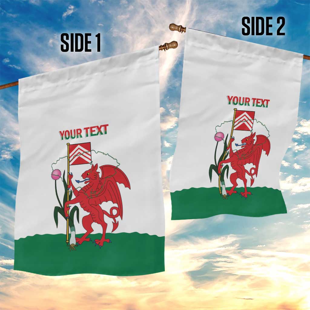 Personalised Wales Cardiff Capital Garden Flag Welsh Dragon Glamorgan Flag Style - Wonder Print Shop
