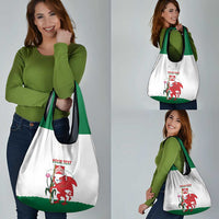 Personalised Wales Cardiff Capital Grocery Bag Welsh Dragon Glamorgan Flag Style - Wonder Print Shop