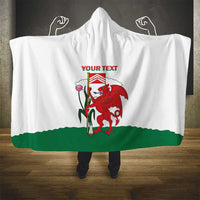 Personalised Wales Cardiff Capital Hooded Blanket Welsh Dragon Glamorgan Flag Style - Wonder Print Shop