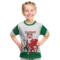 Personalised Wales Cardiff Capital Kid T Shirt Welsh Dragon Glamorgan Flag Style - Wonder Print Shop