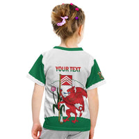 Personalised Wales Cardiff Capital Kid T Shirt Welsh Dragon Glamorgan Flag Style - Wonder Print Shop