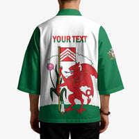 Personalised Wales Cardiff Capital Kimono Welsh Dragon Glamorgan Flag Style - Wonder Print Shop