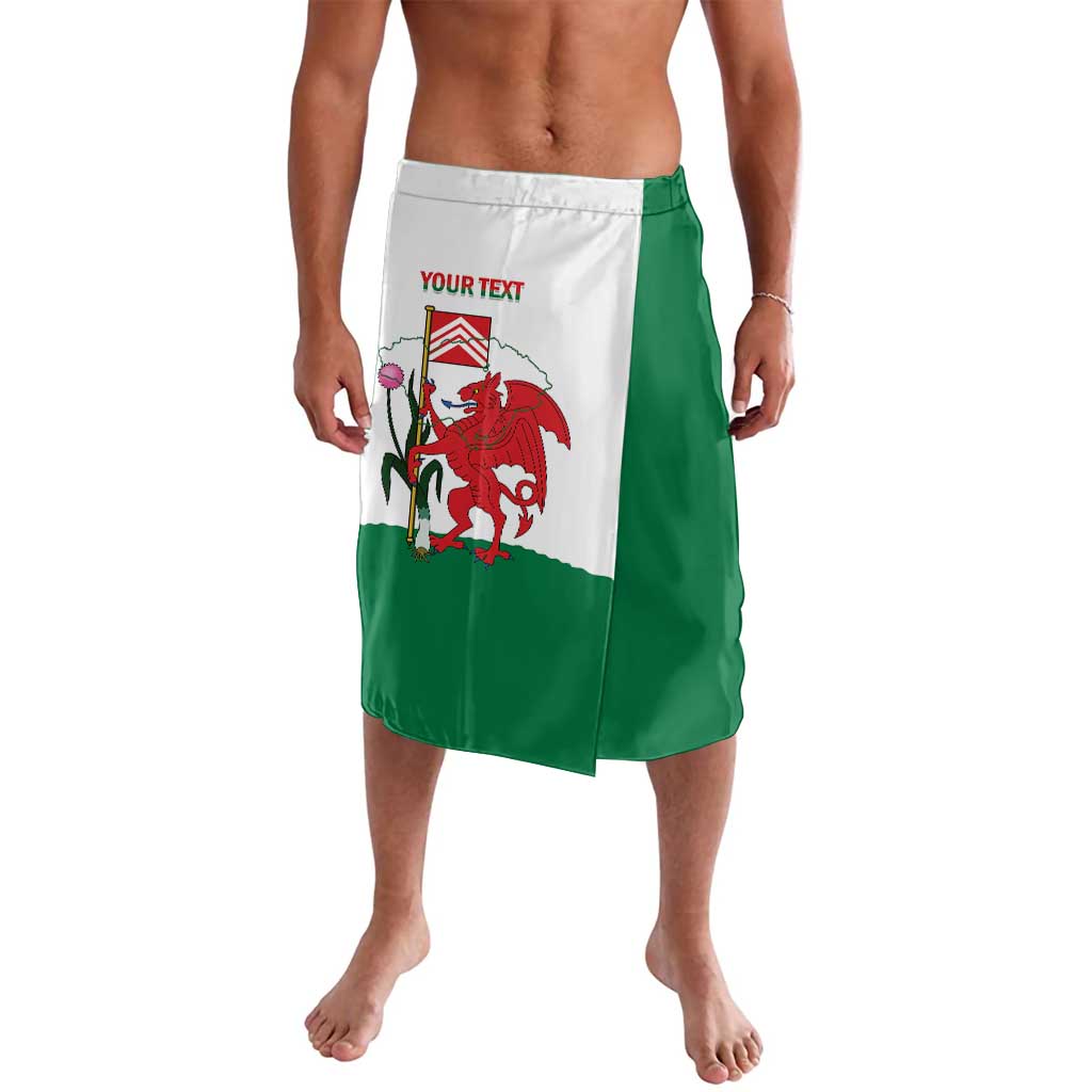 Personalised Wales Cardiff Capital Lavalava Welsh Dragon Glamorgan Flag Style - Wonder Print Shop