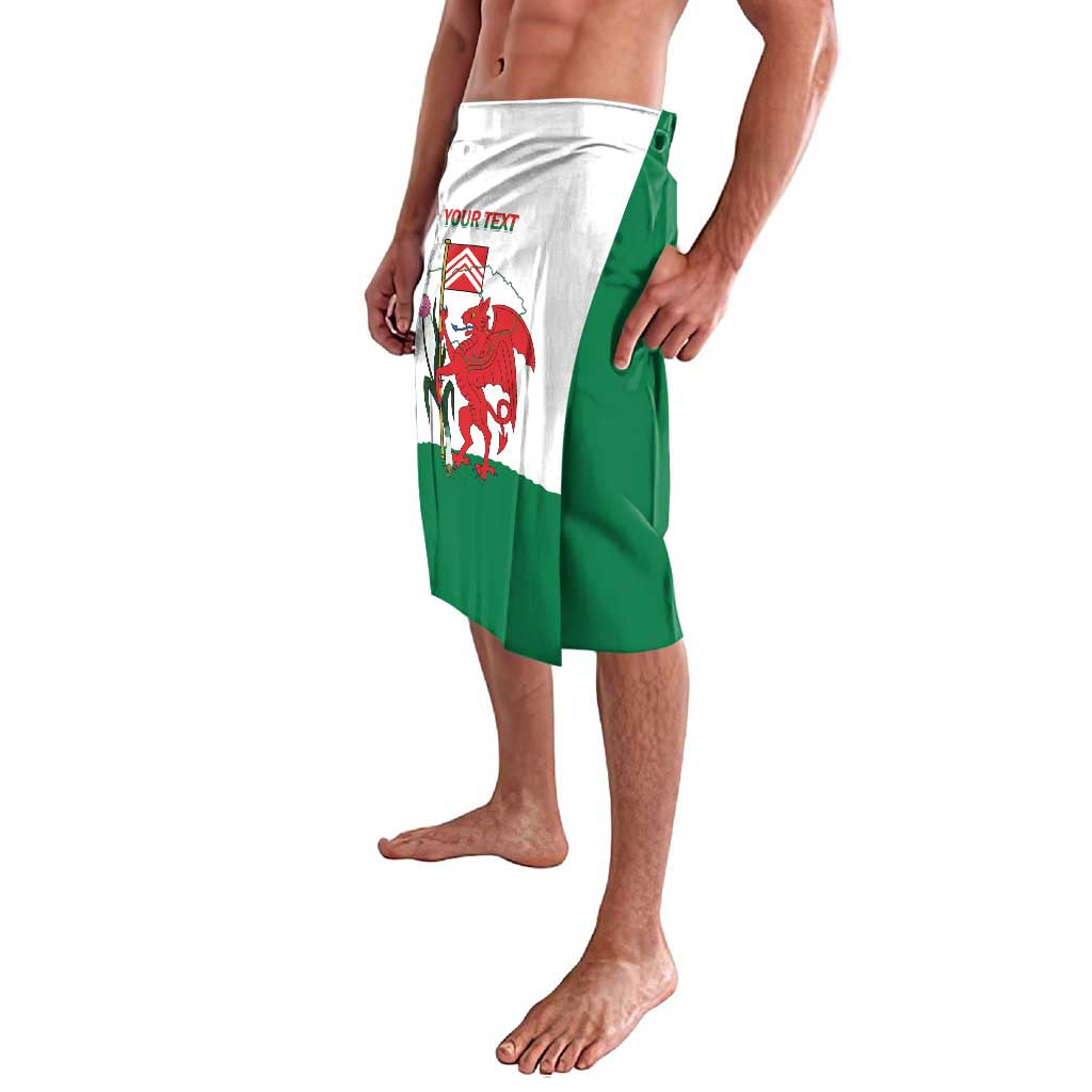 Personalised Wales Cardiff Capital Lavalava Welsh Dragon Glamorgan Flag Style - Wonder Print Shop