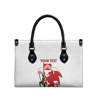 Personalised Wales Cardiff Capital Leather Bag Welsh Dragon Glamorgan Flag Style - Wonder Print Shop
