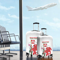 Personalised Wales Cardiff Capital Luggage Cover Welsh Dragon Glamorgan Flag Style - Wonder Print Shop