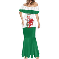 Personalised Wales Cardiff Capital Mermaid Dress Welsh Dragon Glamorgan Flag Style - Wonder Print Shop