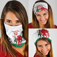 Personalised Wales Cardiff Capital Neck Gaiter Welsh Dragon Glamorgan Flag Style - Wonder Print Shop