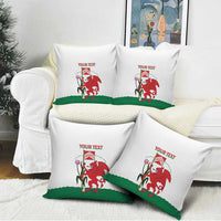 Personalised Wales Cardiff Capital Pillow Cover Welsh Dragon Glamorgan Flag Style - Wonder Print Shop
