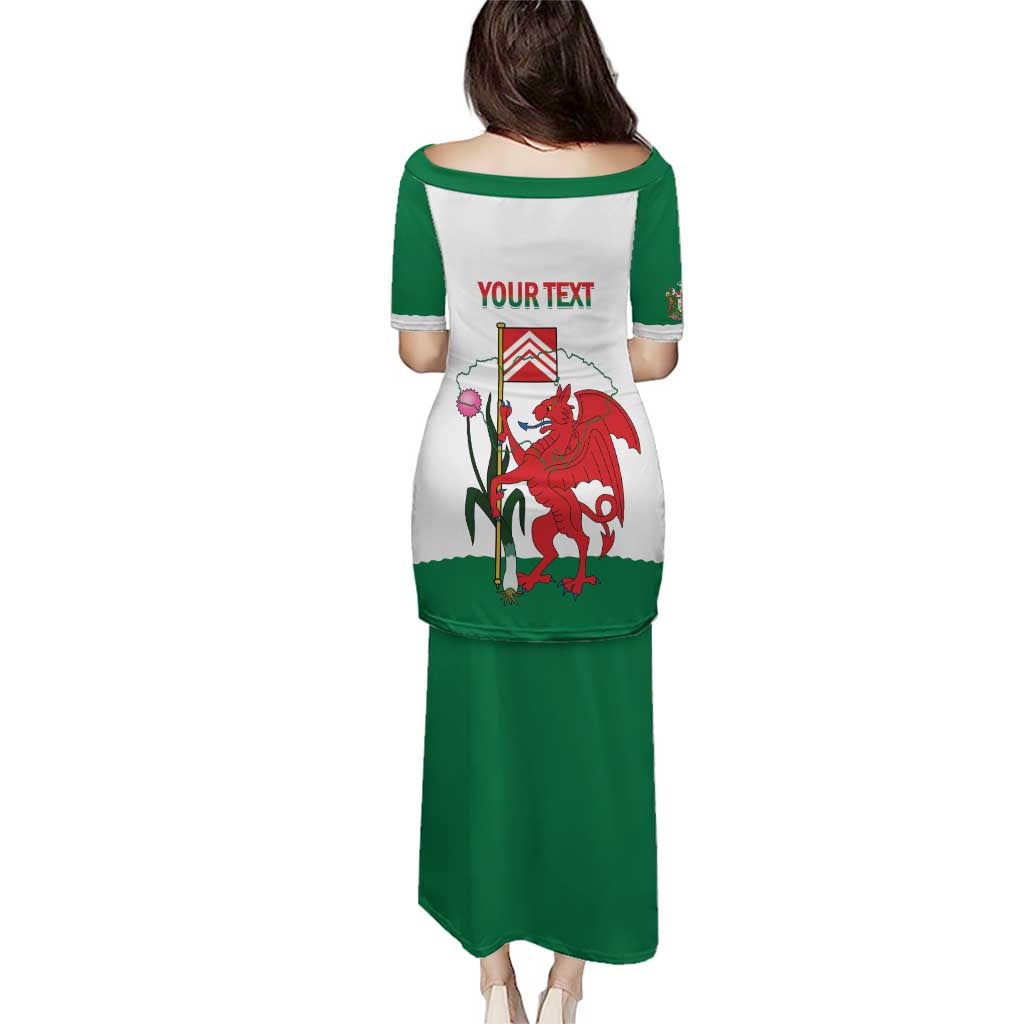 Personalised Wales Cardiff Capital Puletasi Welsh Dragon Glamorgan Flag Style - Wonder Print Shop