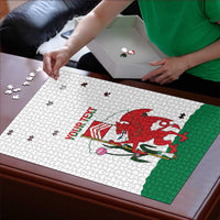 Personalised Wales Cardiff Capital Puzzle Welsh Dragon Glamorgan Flag Style - Wonder Print Shop