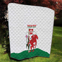 Personalised Wales Cardiff Capital Quilt Welsh Dragon Glamorgan Flag Style - Wonder Print Shop