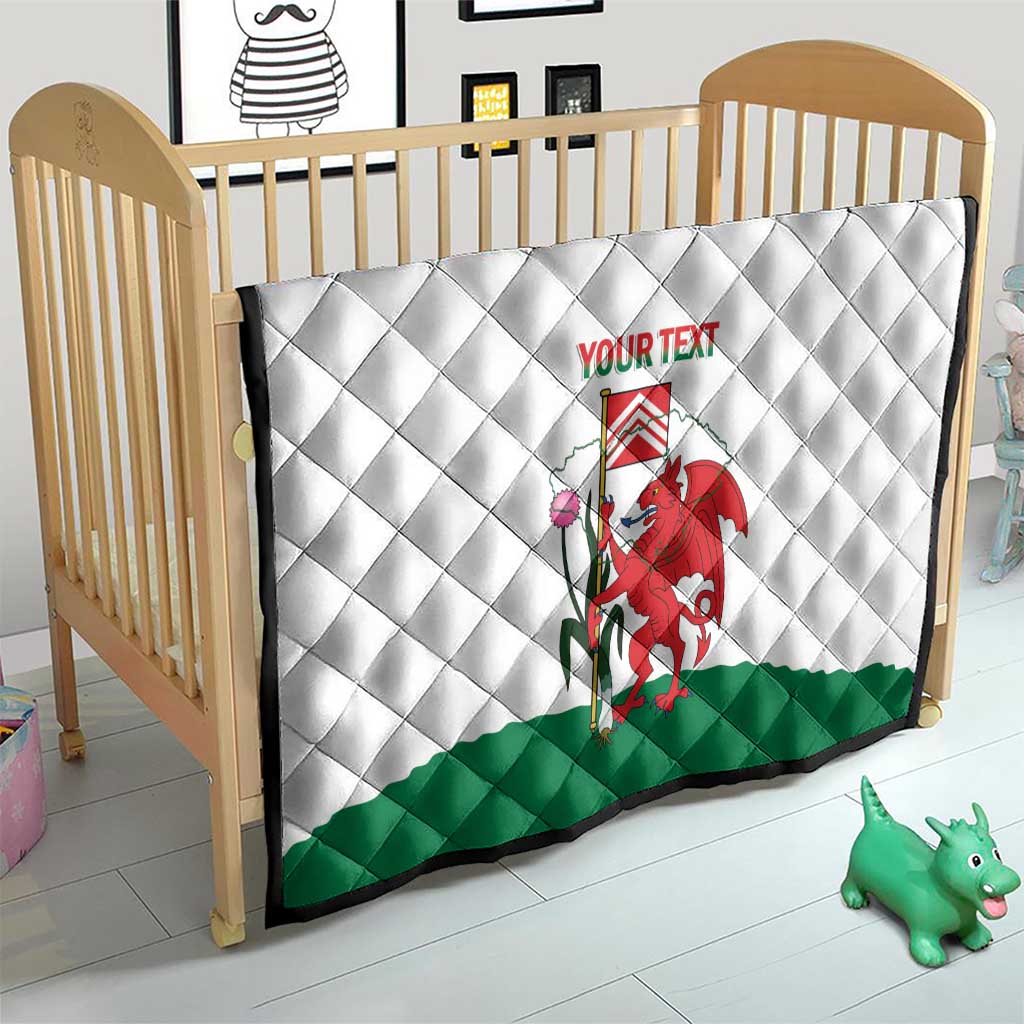 Personalised Wales Cardiff Capital Quilt Welsh Dragon Glamorgan Flag Style - Wonder Print Shop