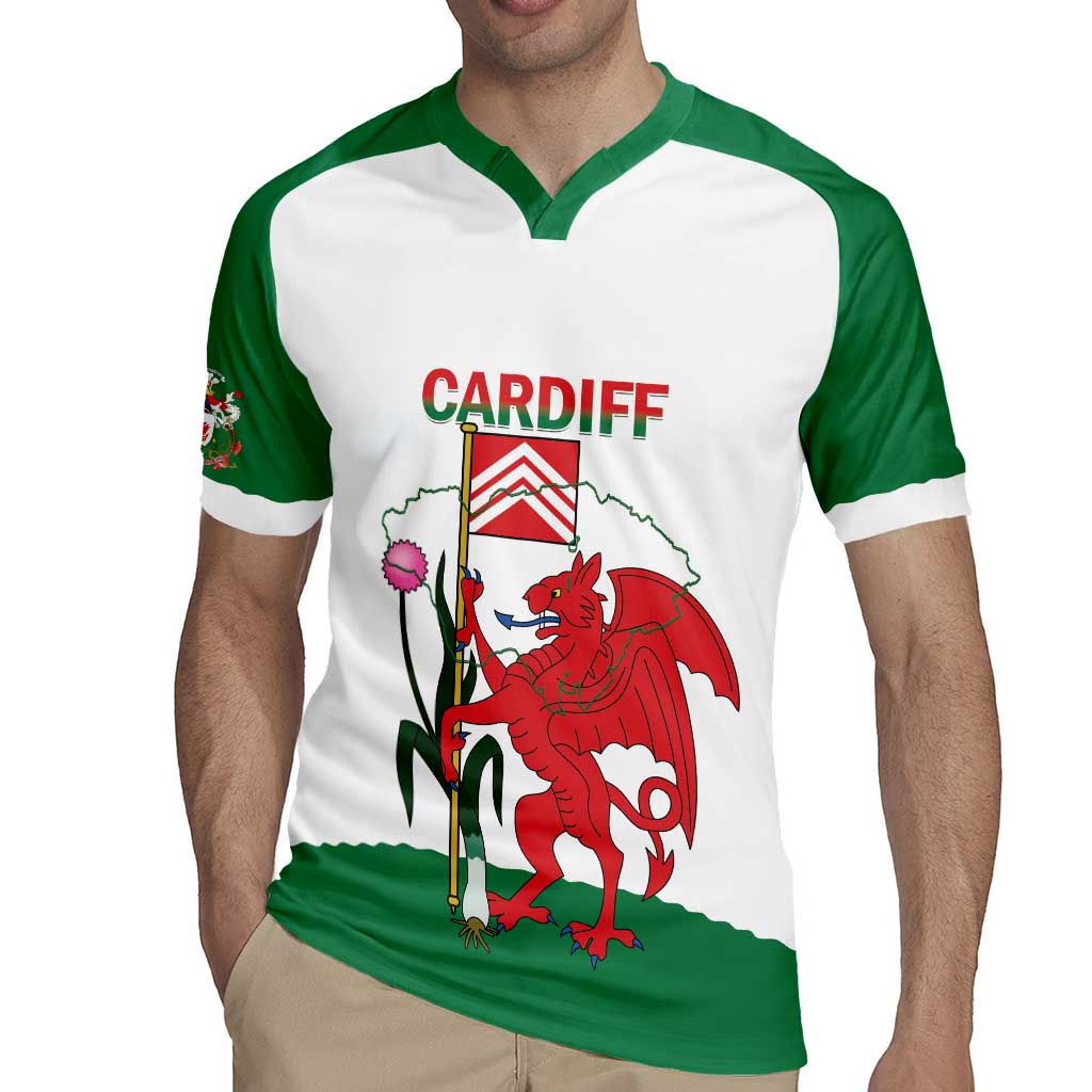 Personalised Wales Cardiff Capital Rugby Jersey Welsh Dragon Glamorgan Flag Style - Wonder Print Shop
