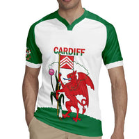 Personalised Wales Cardiff Capital Rugby Jersey Welsh Dragon Glamorgan Flag Style - Wonder Print Shop