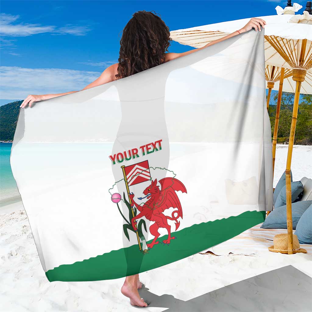 Personalised Wales Cardiff Capital Sarong Welsh Dragon Glamorgan Flag Style - Wonder Print Shop