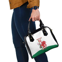 Personalised Wales Cardiff Capital Shoulder Handbag Welsh Dragon Glamorgan Flag Style - Wonder Print Shop
