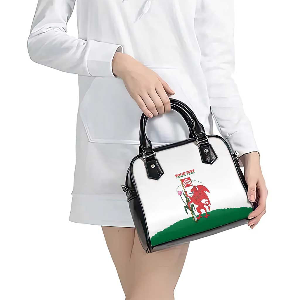 Personalised Wales Cardiff Capital Shoulder Handbag Welsh Dragon Glamorgan Flag Style - Wonder Print Shop