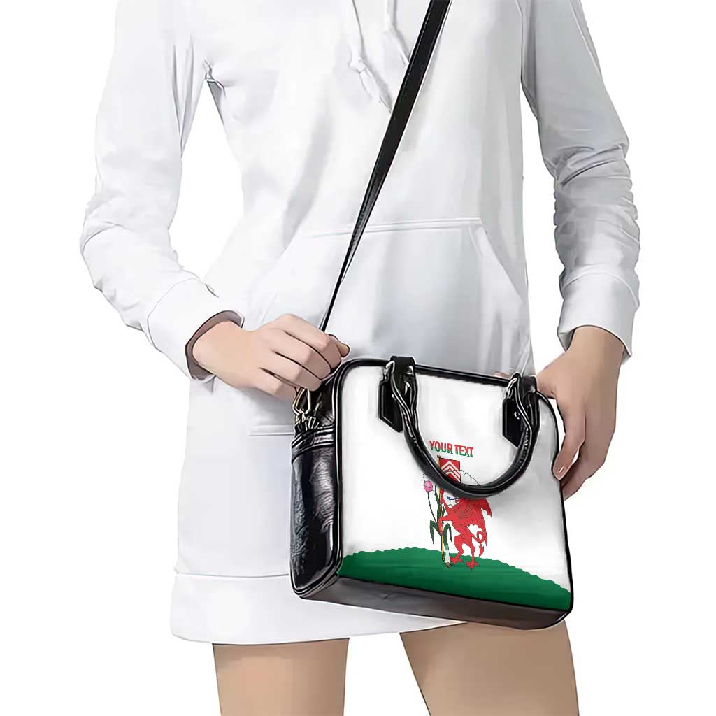 Personalised Wales Cardiff Capital Shoulder Handbag Welsh Dragon Glamorgan Flag Style - Wonder Print Shop