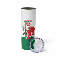 Personalised Wales Cardiff Capital Skinny Tumbler Welsh Dragon Glamorgan Flag Style - Wonder Print Shop