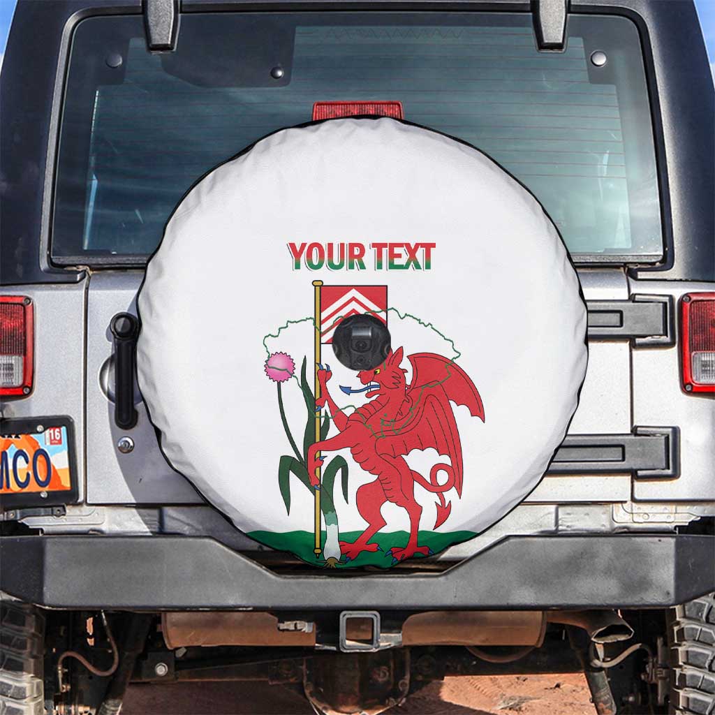 Personalised Wales Cardiff Capital Spare Tire Cover Welsh Dragon Glamorgan Flag Style - Wonder Print Shop