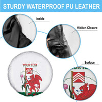 Personalised Wales Cardiff Capital Spare Tire Cover Welsh Dragon Glamorgan Flag Style - Wonder Print Shop