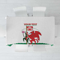 Personalised Wales Cardiff Capital Tablecloth Welsh Dragon Glamorgan Flag Style - Wonder Print Shop