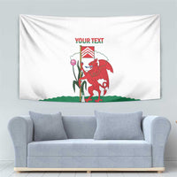 Personalised Wales Cardiff Capital Tapestry Welsh Dragon Glamorgan Flag Style - Wonder Print Shop