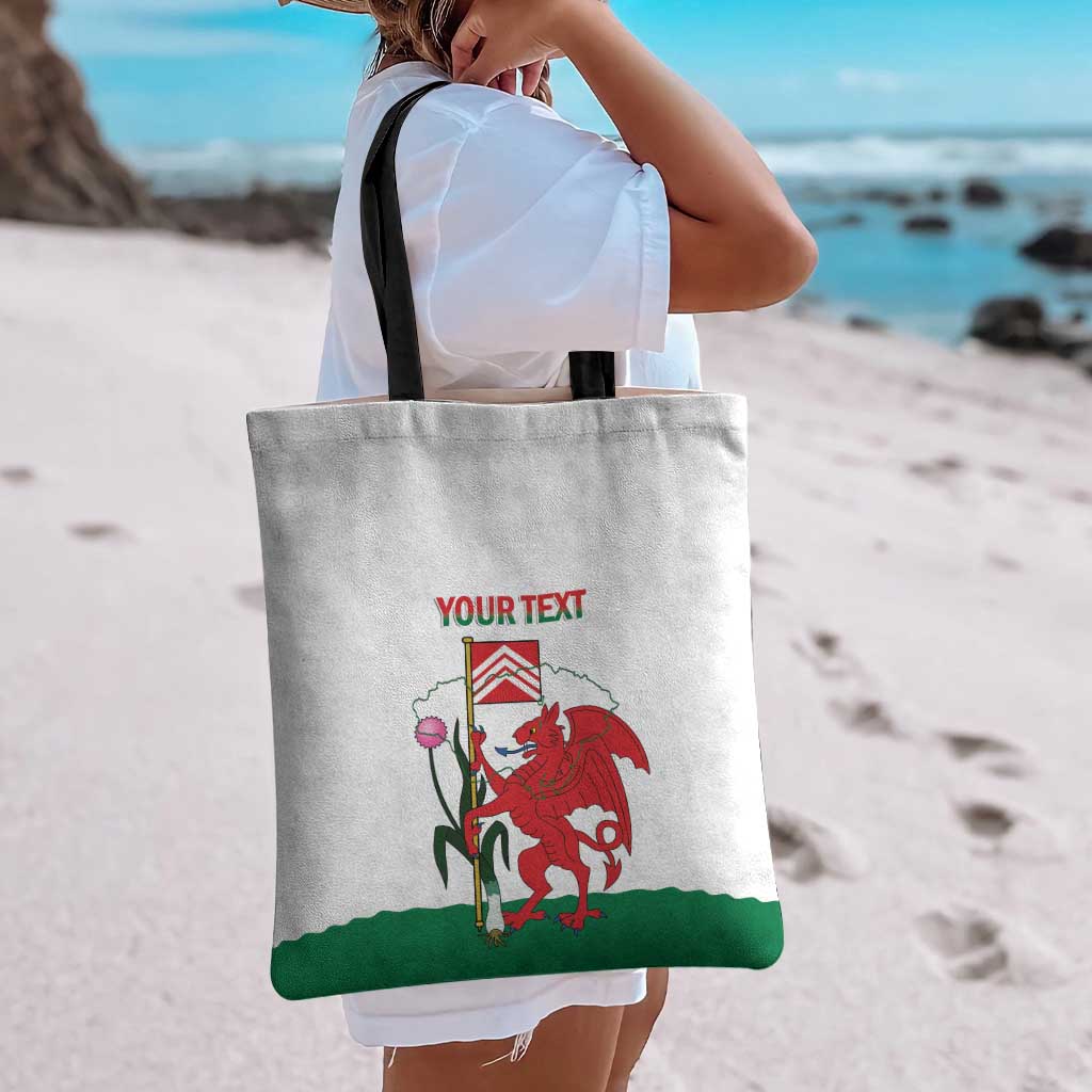 Personalised Wales Cardiff Capital Tote Bag Welsh Dragon Glamorgan Flag Style - Wonder Print Shop