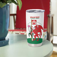 Personalised Wales Cardiff Capital Tumbler Cup Welsh Dragon Glamorgan Flag Style - Wonder Print Shop